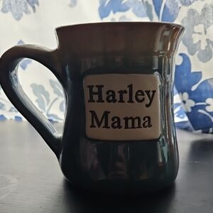 Harley Mama Dark Teal Ceramic Coffee Mug
